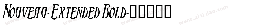 Nouveau-Extended Bold字体转换
